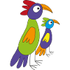 The funny Parrots...