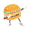 Dabbing Burger - Fast Food Burger Yunkie