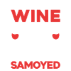 Samoyeds and wine