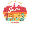 40th anniversary 1982 June