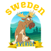 Suède Sverige Elk en liberté