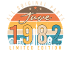 40tes Lebensjahr Juni 1982