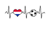 Netherlands Holland Football Heartbeat