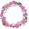 leer,blumen,blumenkranz,floral,illustration,pink