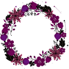 empty,flowers,flower wreath,floral,illustration,red