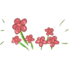 small red flowers plant natural