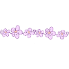 flowers purple line line planting
