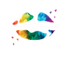 LGBTQ Parade Rainbow Flag Kiss