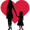 Kind Mädchen Mama