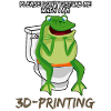 3D-printer frø pooping 3D-printer