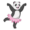 Panda Ballerina Ballet Dance