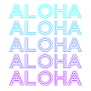 Aloha Hibiscus Hawaii Flower Retro
