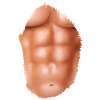 fake muscle man