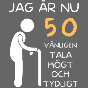 Present till 50-åring - Jag är nu 50