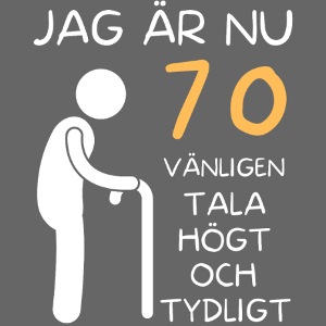 Present till 70-åring - Jag är nu 70