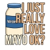 Mayonnaise bottle gift idea