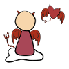 heart devil evil man symbol
