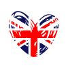 Union Jack Heart | UK Flag | British