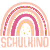 Regenbogen Schulkind Schulanfang Mädchen