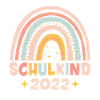 Schulkind 2022 Bunter Regenbogen