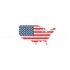 USA Heartbeat Flag America