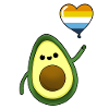 Avocat avec ballon Aroace Pride