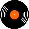 Disque vinyle rétro