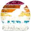 Papasaurus retro Vintage Vatertag
