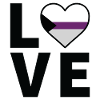 Heart - LGBTQIA Love Demisexual