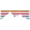 MOUNTAINS - HIKING - RETRO Stripes