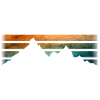 Mountains - Hiking - Retrostripes