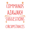 Azawakh Commande la patte
