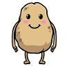Kawaii Potato Emoticon Emotion