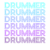 Drummer Drums Retro