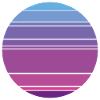Retro Sunset Background Circle