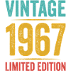 55 jaar 1967 Vintage 55e verjaardag