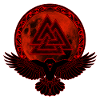 Raven Valknut Full Moon
