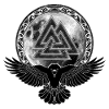 Raven Valknut Full Moon