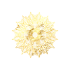 Golden geometric lace pattern