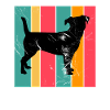 Jack Russel dog lover Retro vintage Gift idea