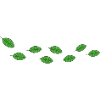green leaves wind natural pattern
