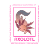 Axolotl Infographic Illustration Cute Pets