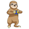 Sloth Handball Player Handball