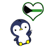 Penguin Balloon Demiromantic Pride