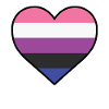LGBT Heart - LGBTQIA Sexual Fluid