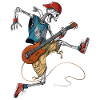 Skeleton Metal Guitarist