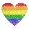 LGBTQ Heart (Glitter)
