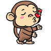 Monkey Emoticon Emotion Monkey Lover
