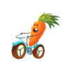Cool cyclists Carrot