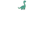 Badge - Cute Dinosaur Brontosaurus